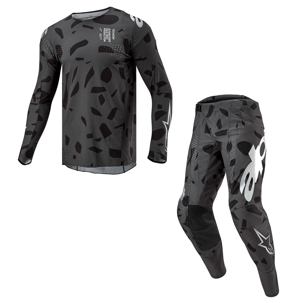 Alpinestars - 2024 Techstar Graphite Black/Grey/Silver MX Combo