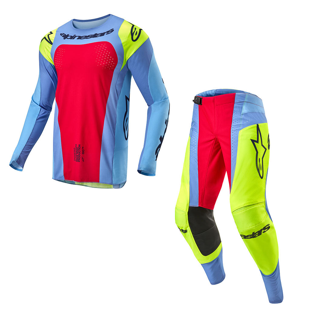 Alpinestars - 2024 Techstar Ocuri Blue/Red/Yellow MX Combo