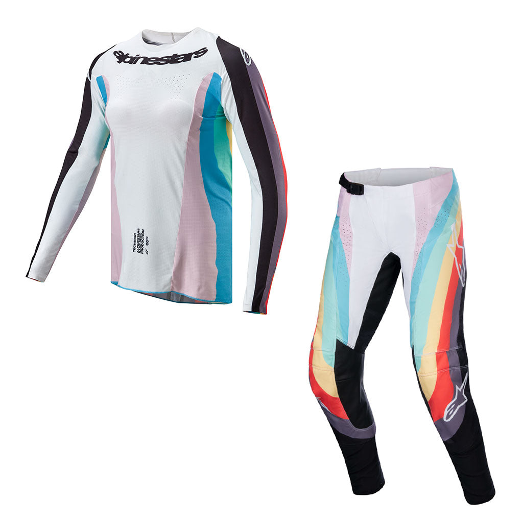 Alpinestars - 2024 Stella Techstar White/Black/Multi MX Combo