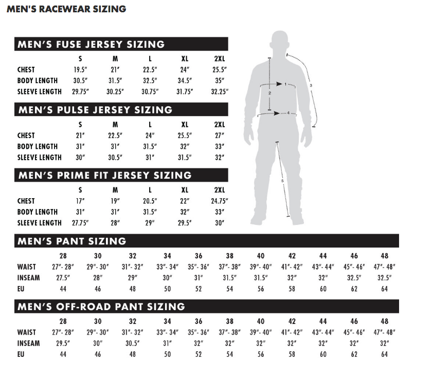 Hallman - Ringer Jersey Size Guide