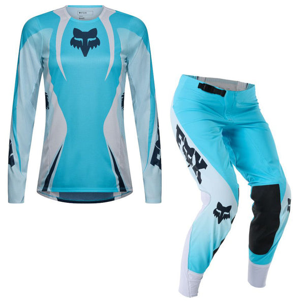 Fox - 2027 Womens Flexair Thorn Sky Blue MX Combo