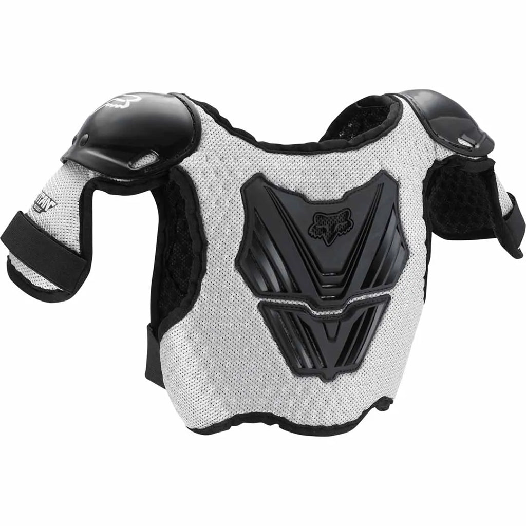 Fox - PeeWee Titan Black/Silver Roost Deflector