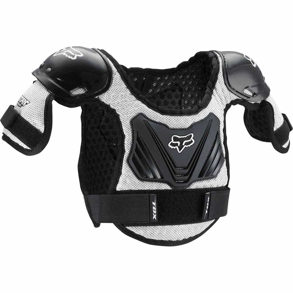 Fox - PeeWee Titan Black/Silver Roost Deflector