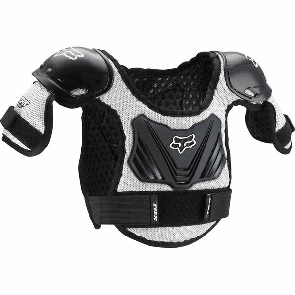 Fox - PeeWee Titan Black/Silver Roost Deflector