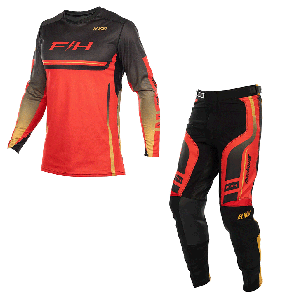 Fasthouse - Elrod React Racing Red/Black MX Combo