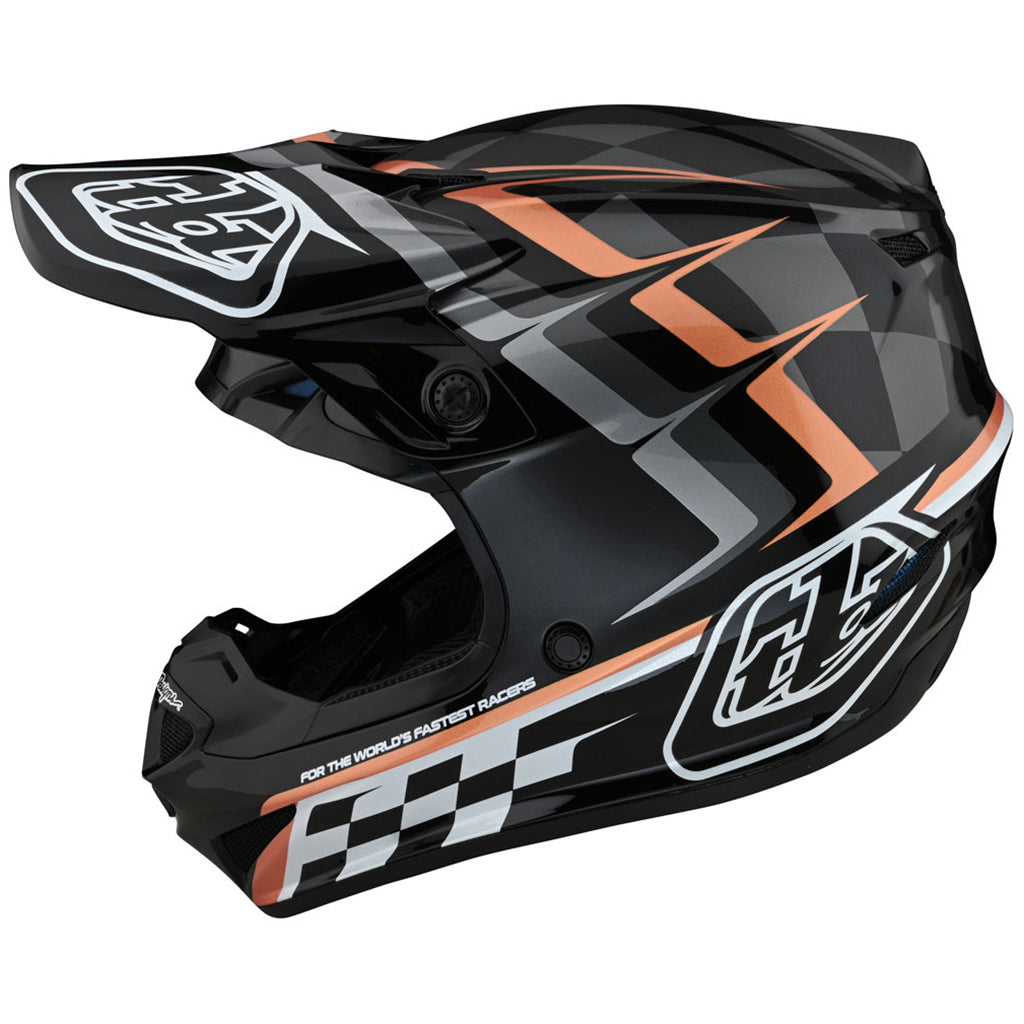 TLD - SE4 Poly MIPS Warped Black/Copper Helmet