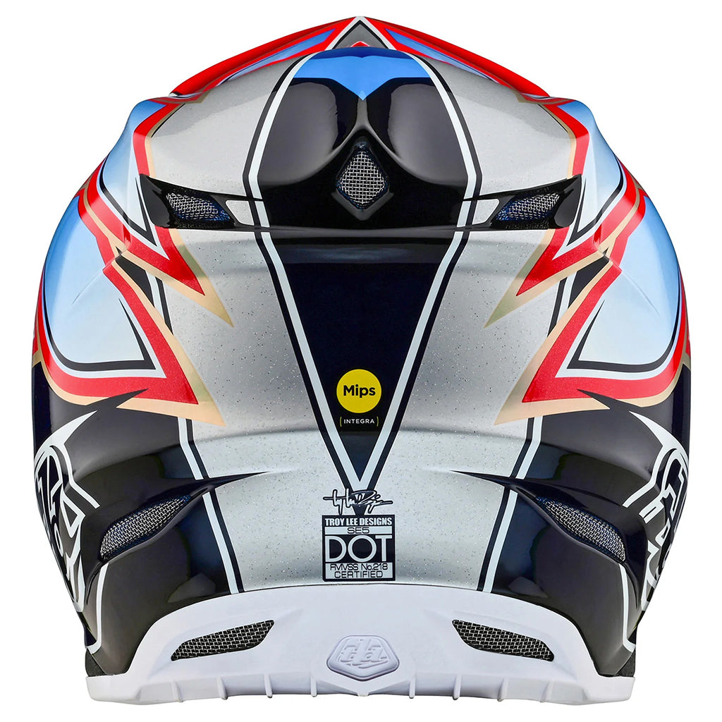 TLD - SE5 Carbon Wings Navy/Red Helmet