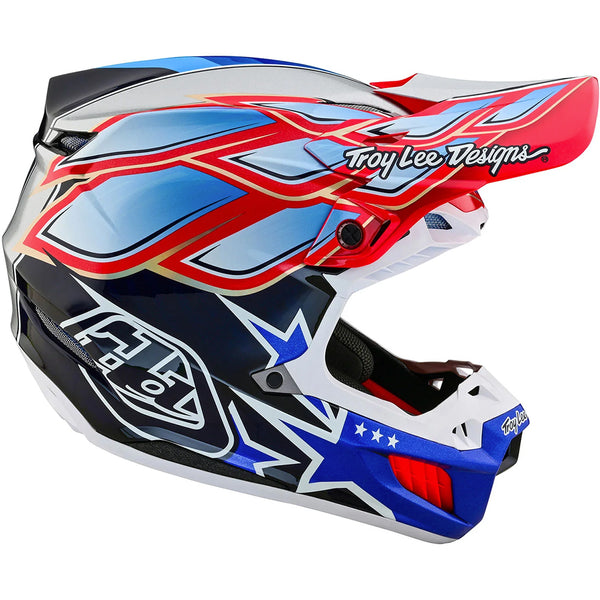 TLD - SE5 Carbon Wings Navy/Red Helmet