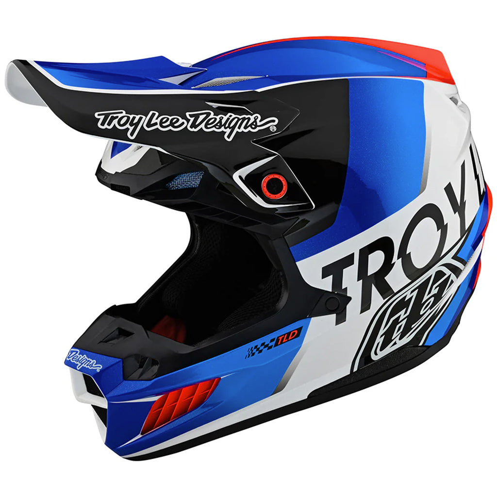 TLD - SE5 Composite Qualifier White/Blue Helmet