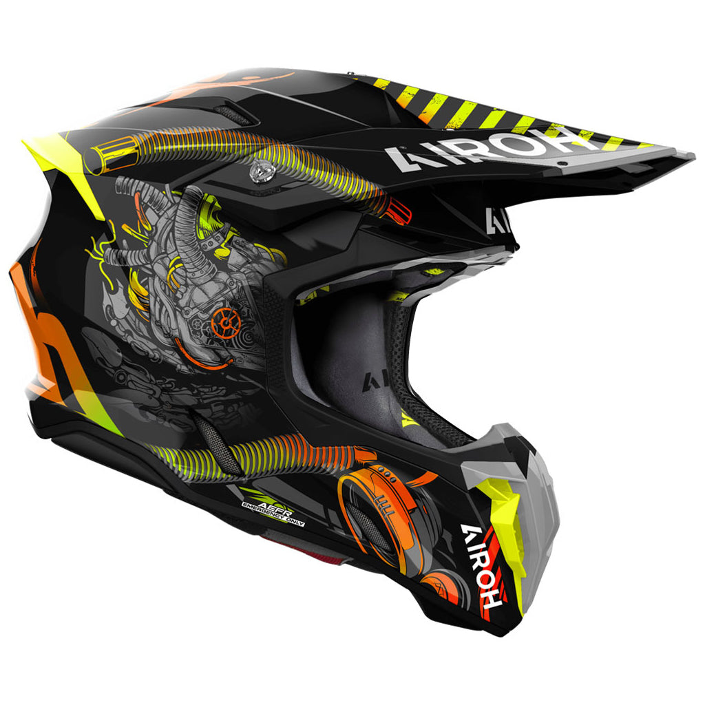 Airoh - Twist 3 Toxic Black/Yellow Gloss Helmet