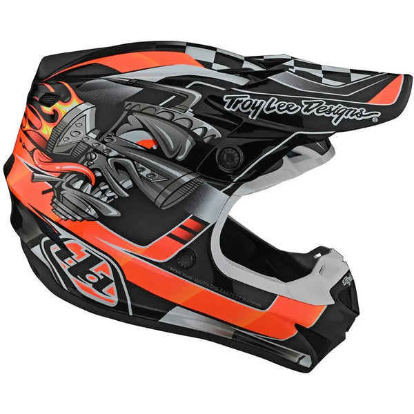 TLD - SE4 Poly MIPS Carb Black/Orange Helmet