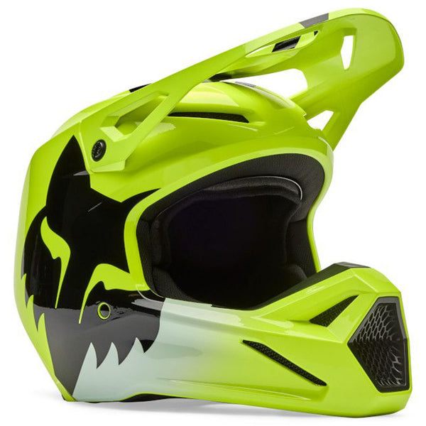 Fox - 2026 Youth V1 Shield Flo Yellow Helmet