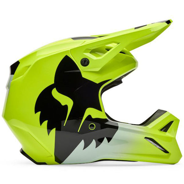 Fox - 2026 Youth V1 Shield Flo Yellow Helmet