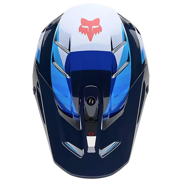 Fox - 2025 V3 Fade White/Blue Helmet