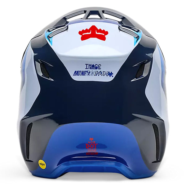 Fox - 2025 V3 Fade White/Blue Helmet