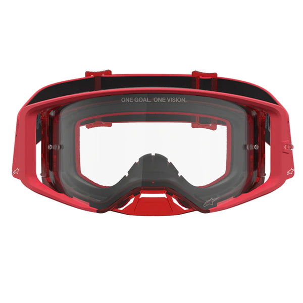 Alpinestars - Supertech Vesta Chrome/Red Clear Lens Goggle
