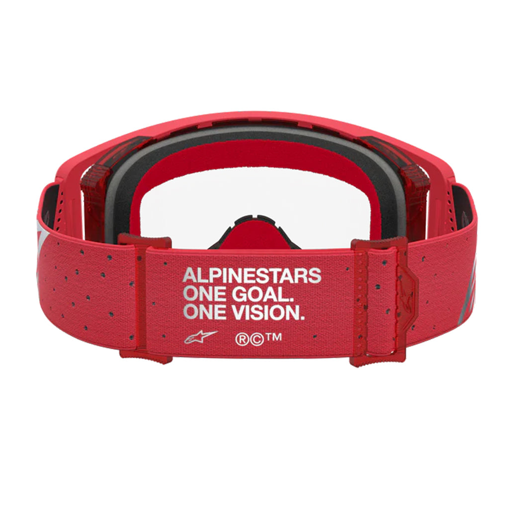 Alpinestars - Supertech Vesta Chrome/Red Clear Lens Goggle
