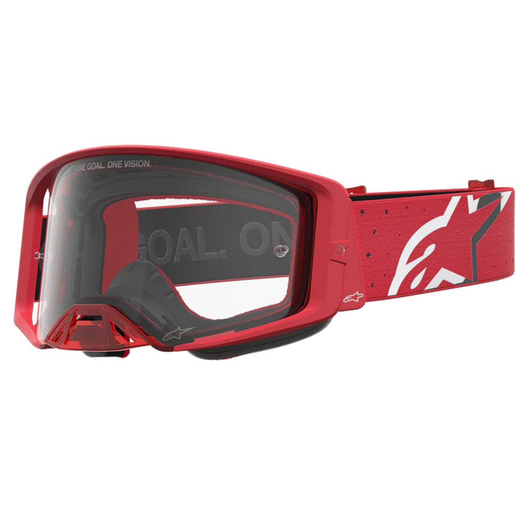 Alpinestars - Supertech Vesta Chrome/Red Clear Lens Goggle