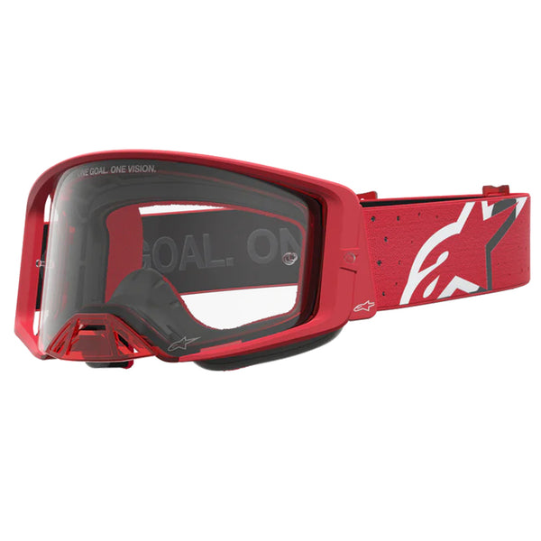 Alpinestars - Supertech Vesta Chrome/Red Clear Lens Goggle
