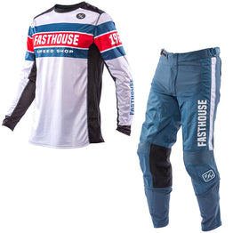 Fasthouse - Grindhouse Analogue Vintage Blue MX Combo