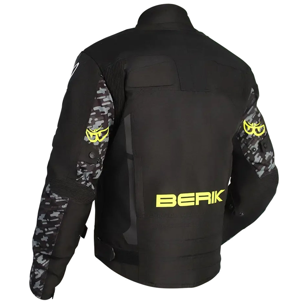 Berik - Veloce Black/Camo/Yellow Jacket