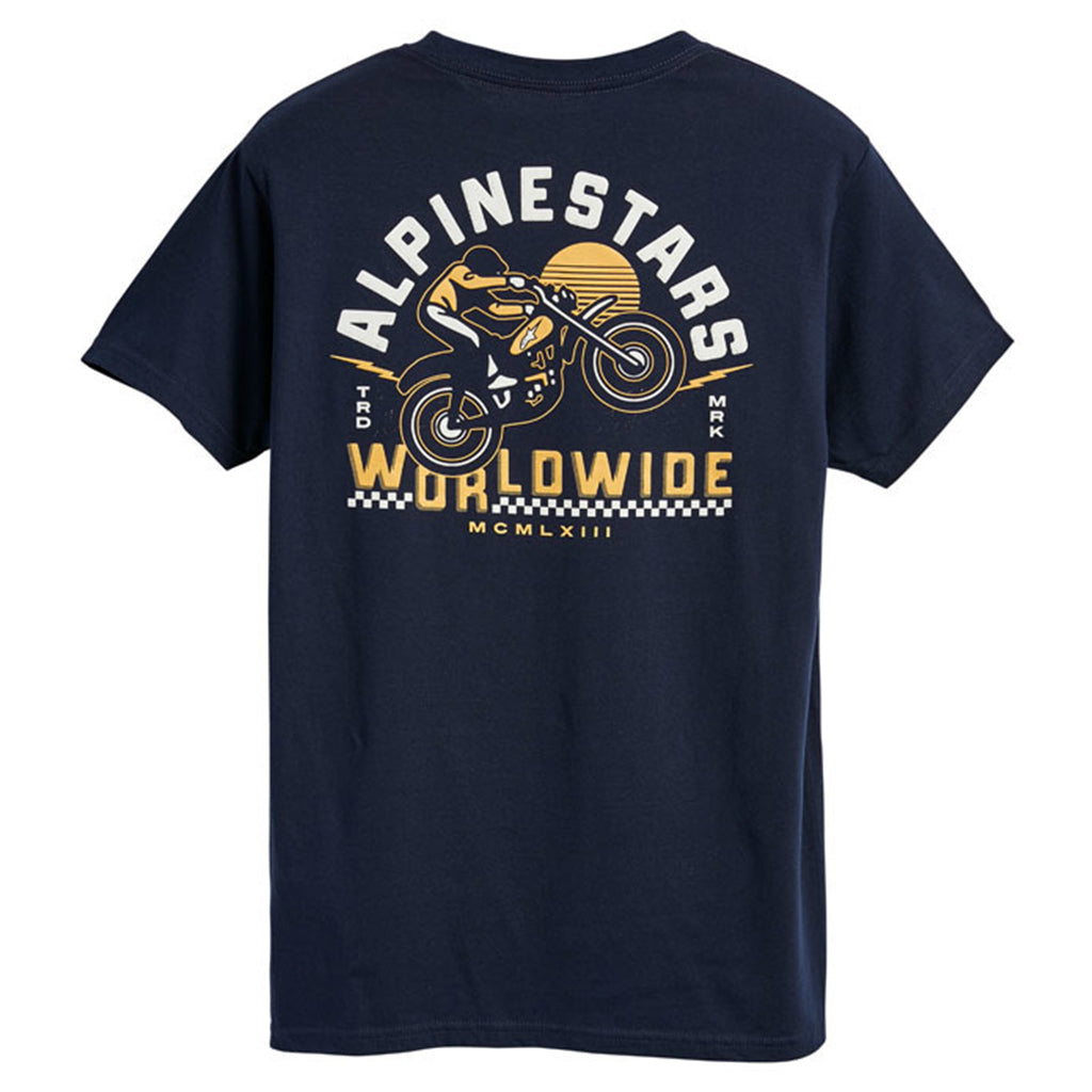 Alpinestars - Weelee Navy/Yellow Tee