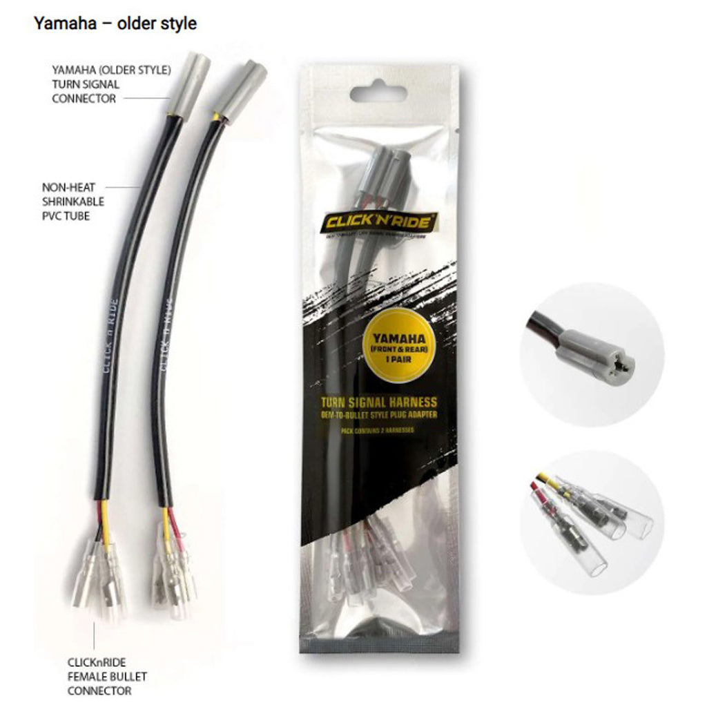 Click N Ride - 20cm Yamaha Turn Indicator Harness Converters