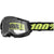 100% - Strata 2 Solar Eclipse Black/Yellow Clear Lens Goggle