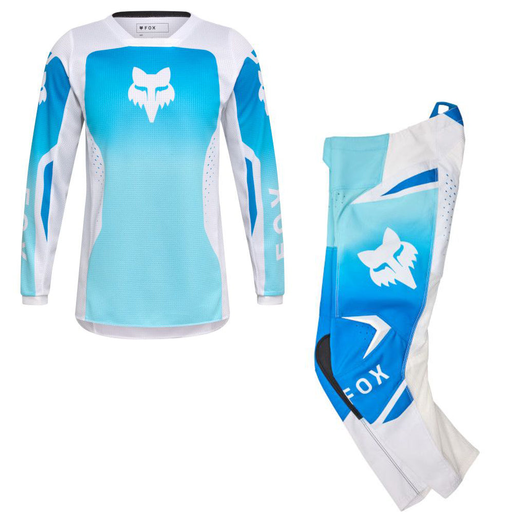Fox - 2026 Youth Girls 180 Blue/White Shield MX Combo