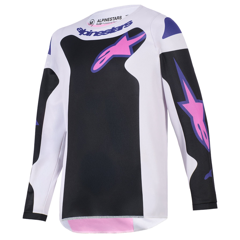 Alpinestars - 2026 Youth Fluid Grid Black/Gray/Purple MX Combo