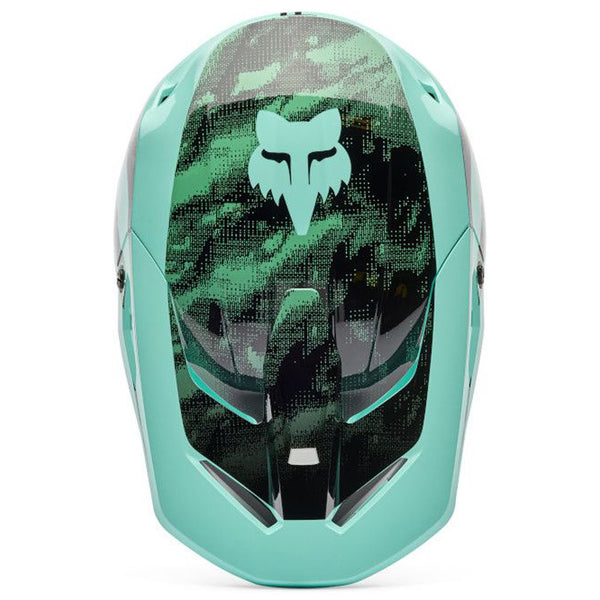 Fox - 2026 Youth V1 Kairos Turquoise Helmet