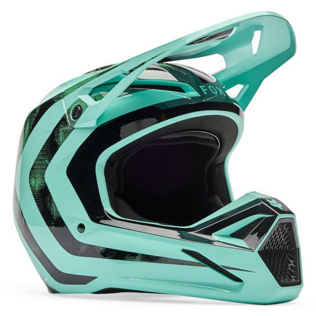 Fox - 2026 Youth V1 Kairos Turquoise Helmet