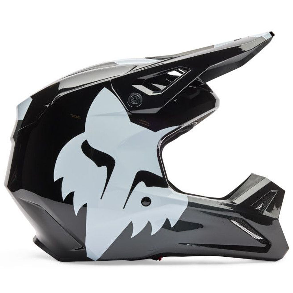 Fox - 2026 Youth V1 Shield Black Helmet