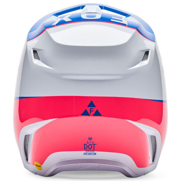 Fox - 2026 Youth V1 Collect Blue/Pink Helmet