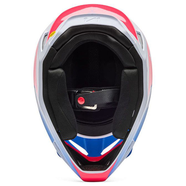 Fox - 2026 Youth V1 Collect Blue/Pink Helmet