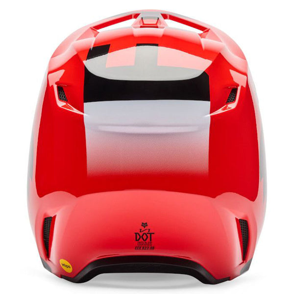 Fox - 2026 Youth V1 Shield Flo Red Helmet