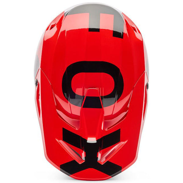 Fox - 2026 Youth V1 Shield Flo Red Helmet