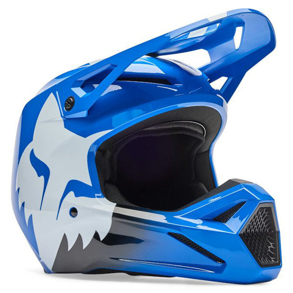 Fox - 2026 Youth V1 Shield Blue Helmet