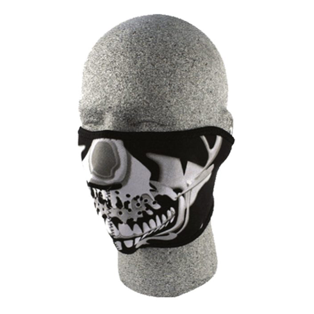 Zan Headgear - Neo Half Mask Chrome Skull