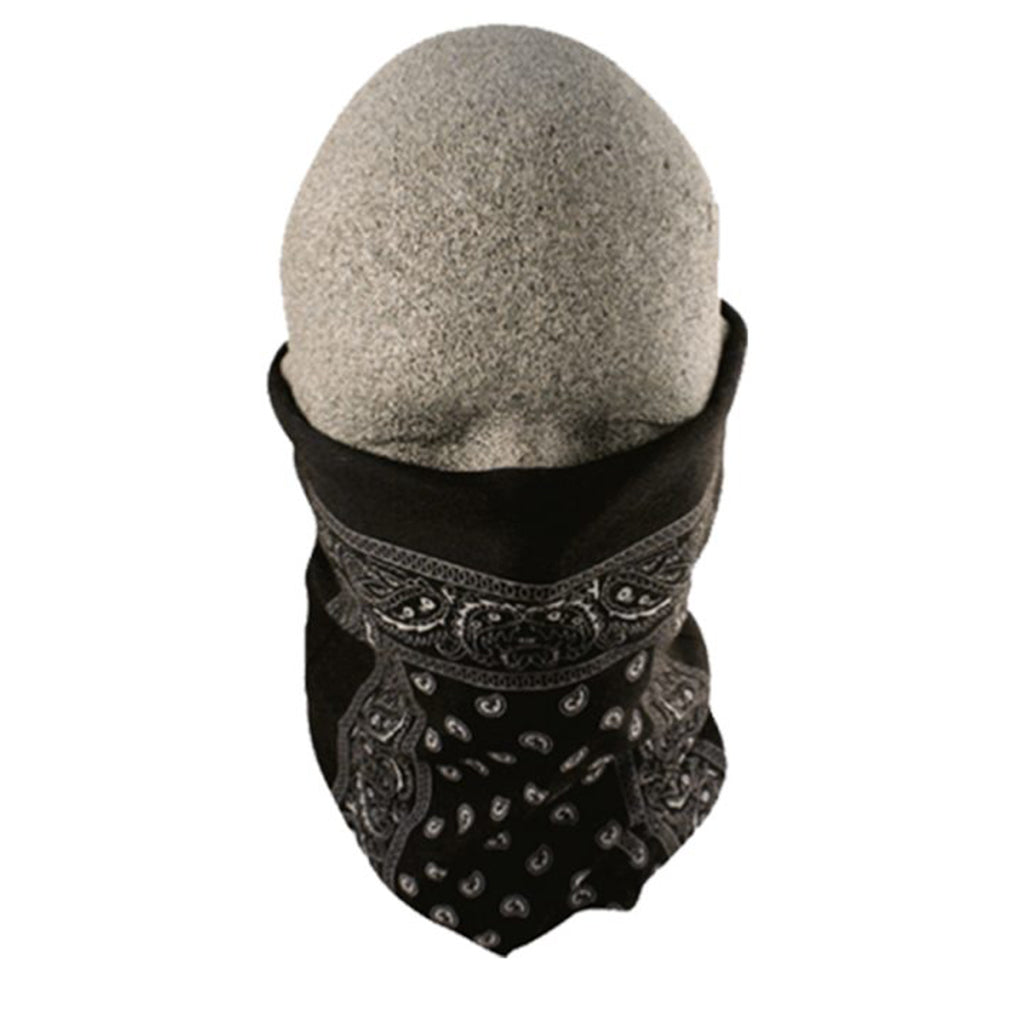 Zan Headgear - Neck Tube Fleece Paisley Black