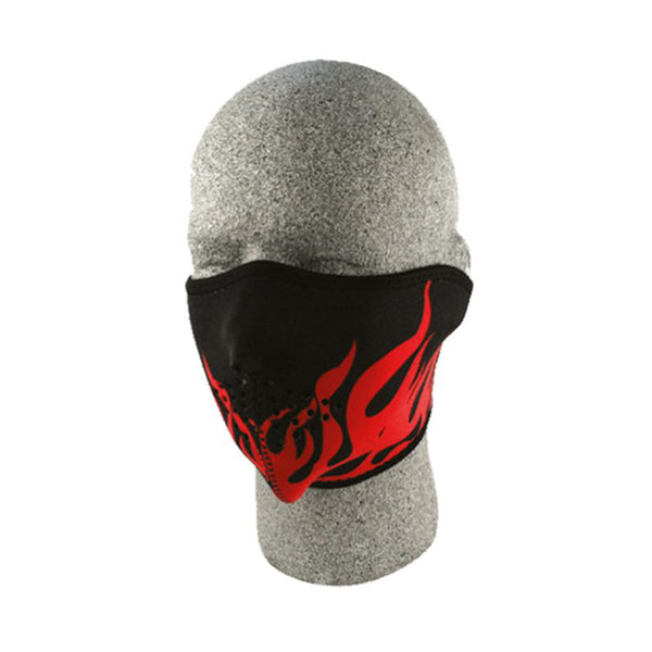 Zan Headgear - Neo Half Mask Red Flames