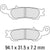 Ferodo - Yamaha Sintered Metal Front Disc Pads