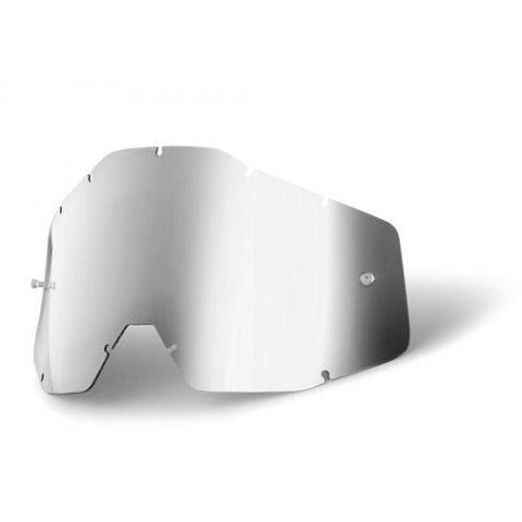 100% - Silver Iridium Goggles Lens (4305855184973)