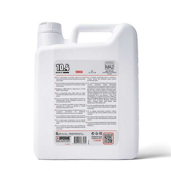 IPONE - 10.4 Oil (10w 40) - 4L