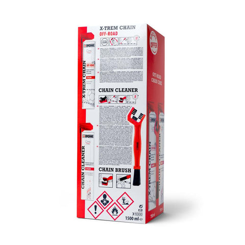 IPONE - Off-Road Chain Lube and Cleaner Pack - 750ml
