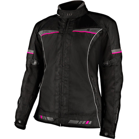 Moto Dry - 4 Seasons Ladies Black/Pink Jacket
