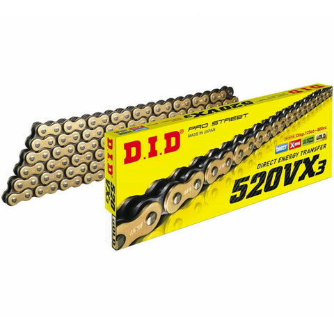 DID - 520 ZJ X-Ring 3 Pro-Gold Chain