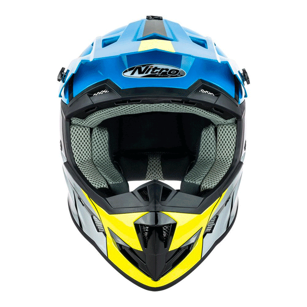 Nitro - MX700 Youth Recoil Blue/Grey Helmet