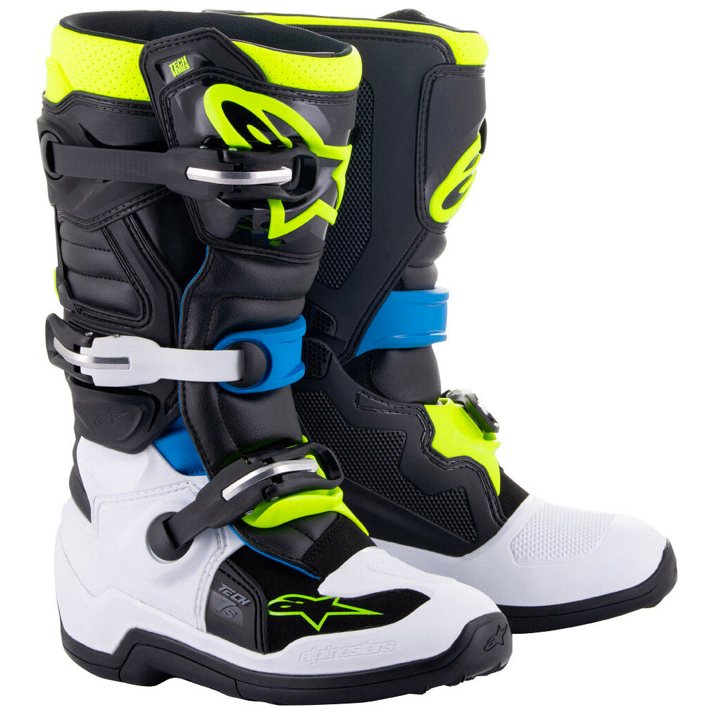 Alpinestars - Tech 7s Blue/White/Yellow Youth Boots