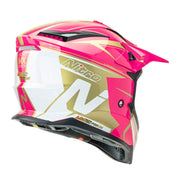 Nitro - MX760 Satin Pink/Gold Helmet